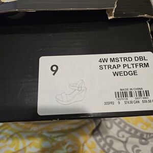 Torrid Yellow Double Strap Wedges